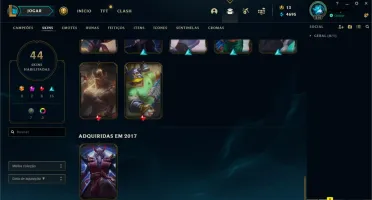 Conta Platina 3 com Emote Mestre 154 Campeões