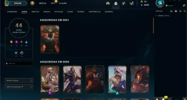 Conta Platina 3 com Emote Mestre 154 Campeões