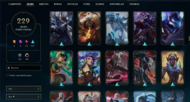 Mestre com TODOS os champs e 229 Skins + 6 Vitoriosas