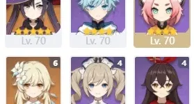Zhongli Yoimiyah Ayaka Albedo Venti Childe DilucMonaJeanQiqi