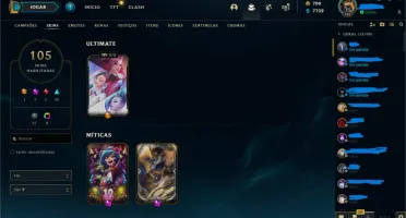 Conta LoL e Valorant