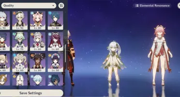 Genshin End Game - 24 Personagens T5, 10 Armas T5