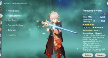 Genshin End Game - 24 Personagens T5, 10 Armas T5