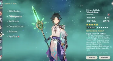 Genshin End Game - 24 Personagens T5, 10 Armas T5
