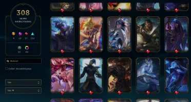 Conta de lol Gold 3 Solo Duo / Silver 3 Flex - 308 Skins.