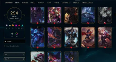 Bronze 2 com 150 Champs e 254 Skins +5 Prestigios