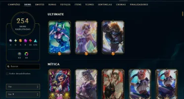 Bronze 2 com 150 Champs e 254 Skins +5 Prestigios