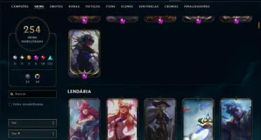 Bronze 2 com 150 Champs e 254 Skins +5 Prestigios