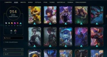 Bronze 2 com 150 Champs e 254 Skins +5 Prestigios