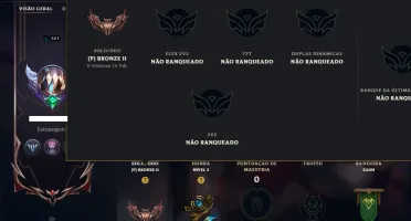 Bronze 2 com 150 Champs e 254 Skins +5 Prestigios