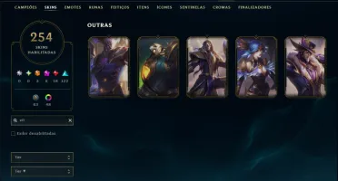 Bronze 2 com 150 Champs e 254 Skins +5 Prestigios