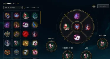 Conta LOL / Todos campeões / Platina 4 / + de 100 skins