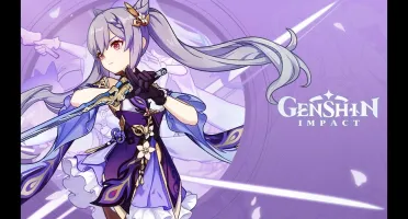 Contas Genshin Impact AR 5 com Keqing