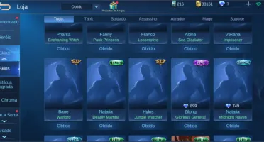 CONTA MOBILE LEGENDS TOP SMURF