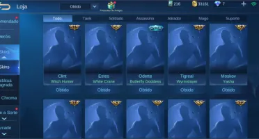 CONTA MOBILE LEGENDS TOP SMURF
