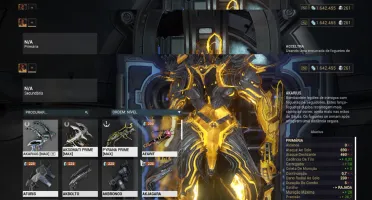 Conta warframe MR 14 PC vários frames prime / vault /skins