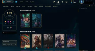 Conta League of legends 159 skins