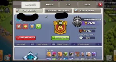 Clash of clans CV13 recém iniciado