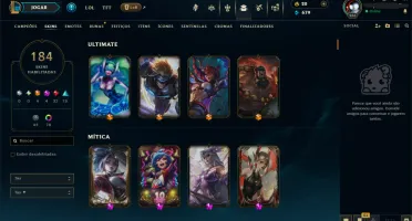 Conta Lol 184 Skins | Full Acesso