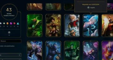 Prata, 8 Skins, com Míticas e Lendárias, Mmr Top, Lol Lvl 36