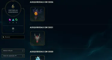 Prata, 8 Skins, com Míticas e Lendárias, Mmr Top, Lol Lvl 36