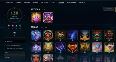 Vendo conta no League of Legends