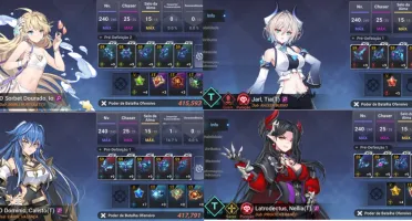 V>Conta Grand Chase Mobile Level 138 + Uno + Skins de verão