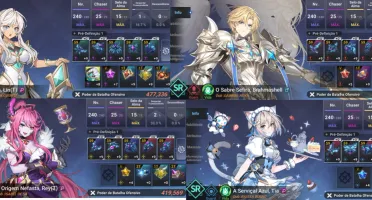 V>Conta Grand Chase Mobile Level 138 + Uno + Skins de verão