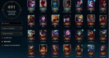 Conta d4 112 skins +22 cromas quase todos os champions