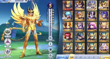 SAINT SEIYA AWAKENING - COM GEMAS AVANÇADAS E LIVROS