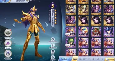 SAINT SEIYA AWAKENING - COM GEMAS AVANÇADAS E LIVROS