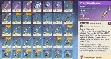 GENSHIN IMPACT CONTA COM DILUC E KEKING AR22