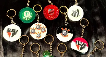 Chaveiro Times De Futebol Resina Premium - Vários Modelos
