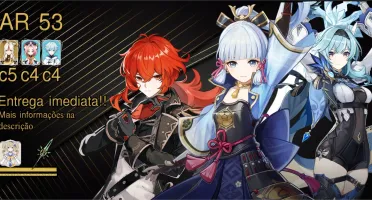 AR 53 Eula / Ayaka / Diluc c1 e Lança de Jade