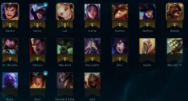 Conta baratinha de LoL