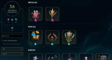 Conta LoL 432 skins, muitas skins raras e antigas