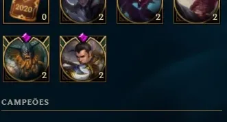 Conta Lol Mestre (solo/duo)