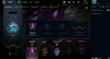 Conta Lol Mestre (solo/duo)