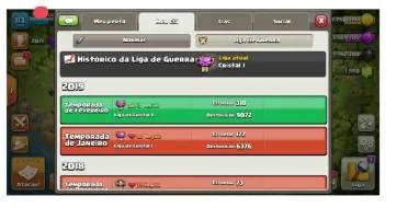VENDO CLAN NIVEL 15 CLASH OF CLANS COM OTIMO HISTORICO