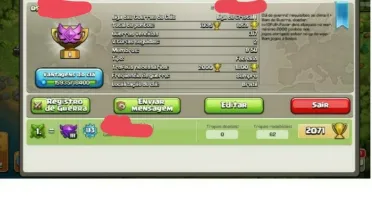 VENDO CLAN NIVEL 15 CLASH OF CLANS COM OTIMO HISTORICO