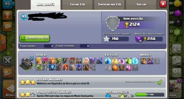 Conta Clash of clans,cv 9 quase full