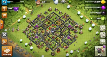 Conta Clash of clans,cv 9 quase full
