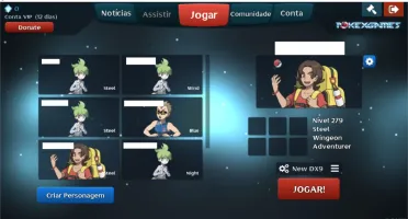 Conta pxg lvl 279