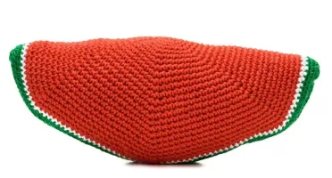 Melancia em amigurumi