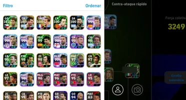 Conta Efootball cheia de épicos