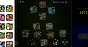 Conta Efootball cheia de épicos