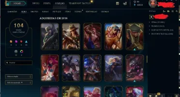 Acc Lol Todos Os Campeoes Lvl136 104 Skins