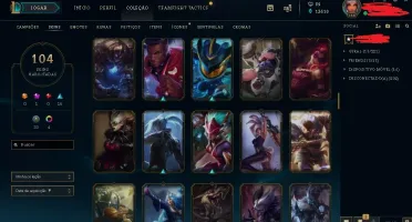 Acc Lol Todos Os Campeoes Lvl136 104 Skins