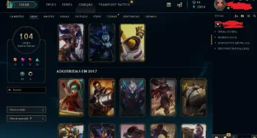 Acc Lol Todos Os Campeoes Lvl136 104 Skins