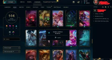 Acc Lol Todos Os Campeoes Lvl136 104 Skins
